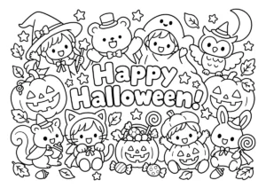 Happy Halloween!５の塗り絵
